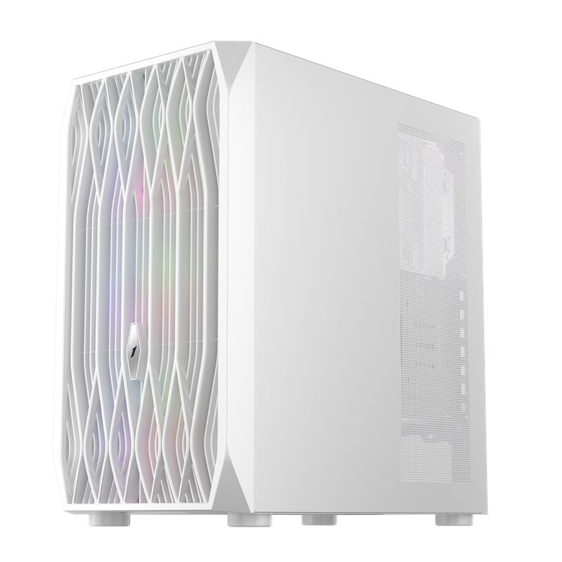 1ST PLAYER ARIYA AY7 BEYAZ 650W 80+ ARGB 4X12CM FAN TEMPERLİ CAM MESH USB 3.0 ATX KASA -6890