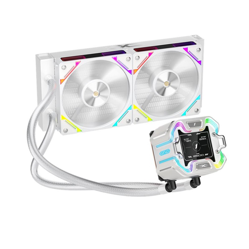 1ST PLAYER X STARSHIP 240MM BEYAZ ARGB IPS 2.4" DİJİTAL EKRANLI AM5,AM4/LGA 1851, LGA 1700 PREMIUM İŞLEMCİ SIVI SOĞUTUCU