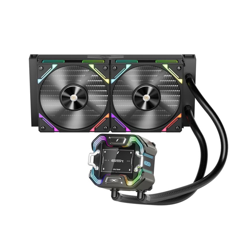 1ST PLAYER X STARSHIP 240MM SİYAH ARGB IPS 2.4" DİJİTAL EKRANLI AM5,AM4 / LGA1851, LG 1700 PREMIUM İŞLEMCİ SIVI SOĞUTUCU-15250