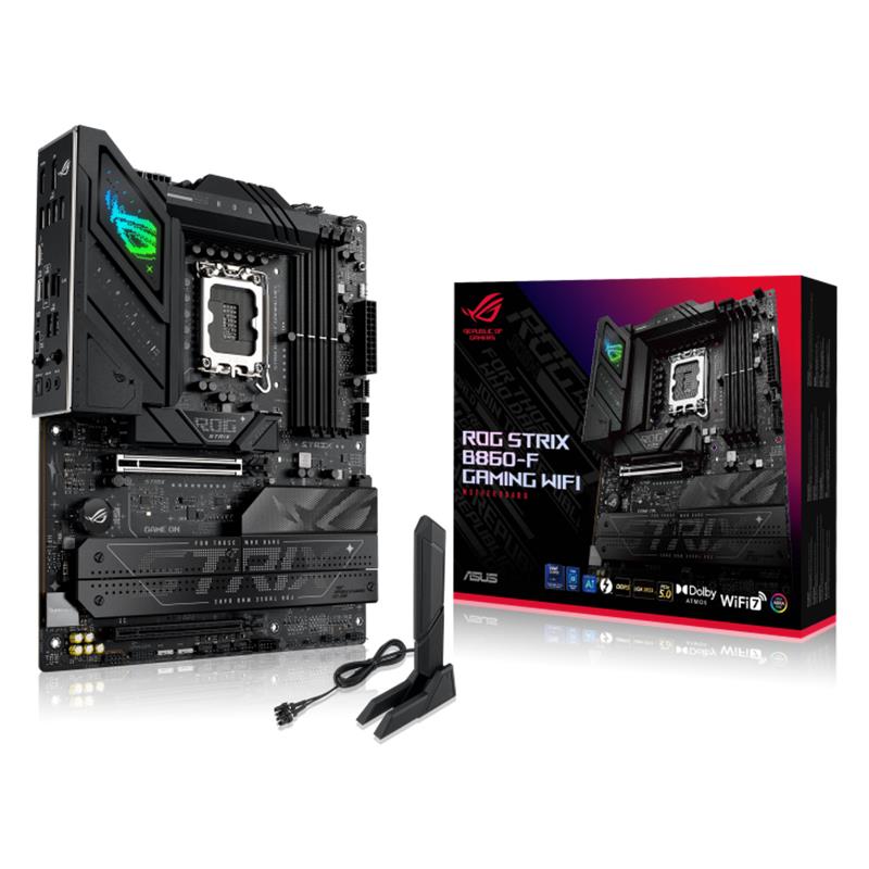 ASUS ROG STRIX B860-F GAMING WIFI DDR5 9066MT/S 1XHDMI 1XDP 4XM.2 TYPE-C ATX 1851P (INTEL ULTRA PROCESSORS SERIES 2) 