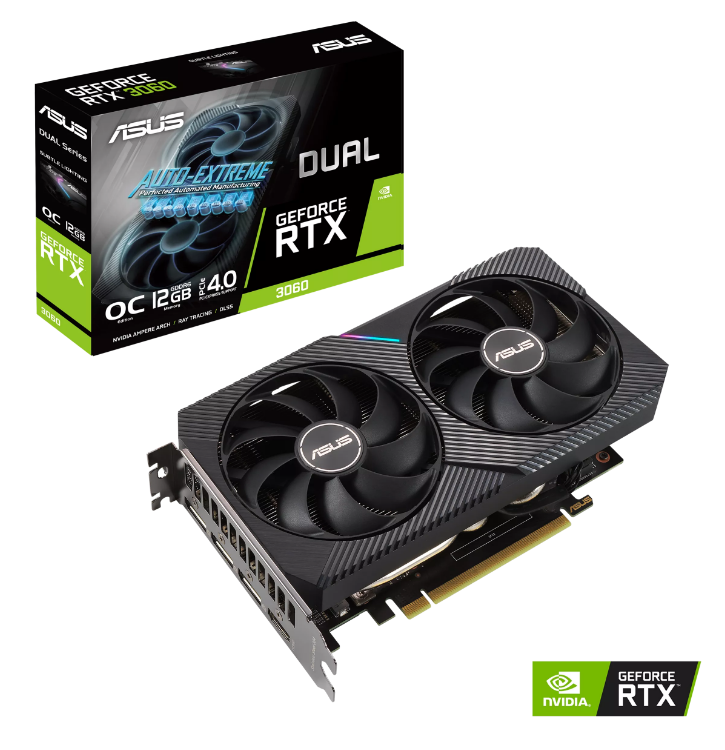 ASUS GEFORCE DUAL-RTX3060-O12G-V2 12GB GDDR6 192BIT 1XHDMI 3XDP EKRAN KARTI 