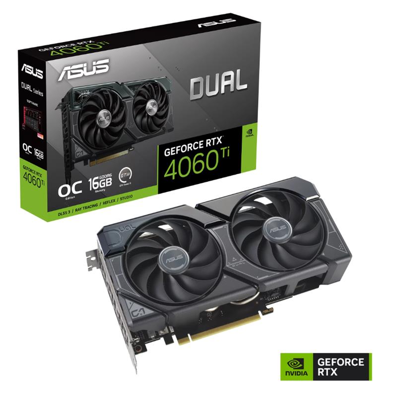 ASUS GEFORCE DUAL-RTX4060TI-O16G 16GB GDDR6 128BIT 1XHDMI 3XDP EKRAN KARTI 