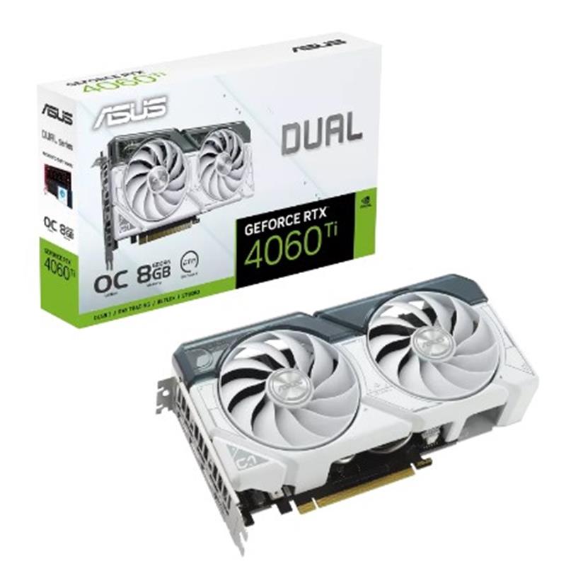 ASUS GEFORCE DUAL-RTX4060TI-O8G-WHITE 8GB GDDR6 128BIT 1XHDMI 3XDP EKRAN KARTI 