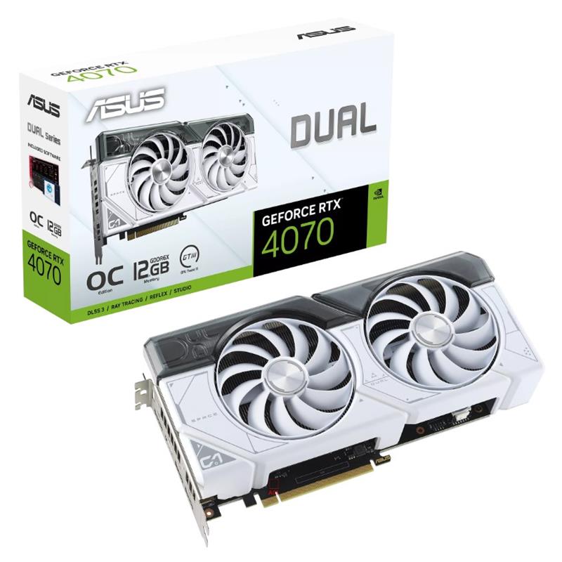 ASUS GEFORCE DUAL-RTX4070-O12G-WHITE 12GB GDDR6X 192BIT 1XHDMI 3XDP EKRAN KARTI 