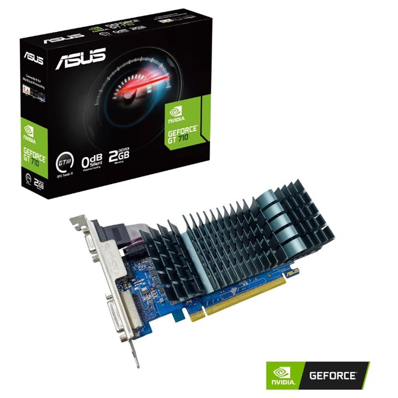 ASUS GEFORCE GT710-SL-2GD3-BRK-EVO 2GB DDR3 64BIT 1XVGA 1XHDMI 1XDVI EKRAN KARTI 