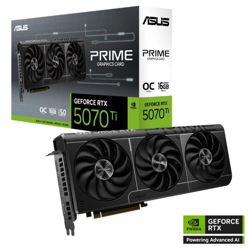 ASUS GEFORCE PRIME-RTX5070TI-O16G 16GB GDDR7 256BIT 1XHDMI 3XDP EKRAN KARTI 