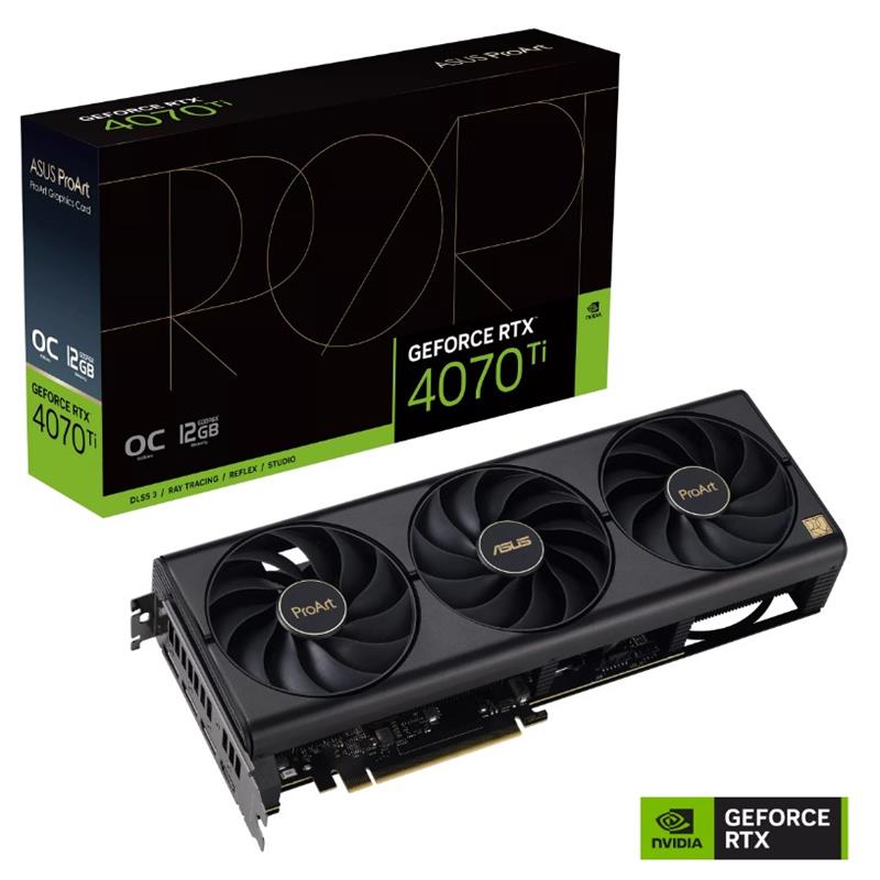 ASUS GEFORCE PROART-RTX4070TI-O12G 12GB GDDR6X 192BIT 1XHDMI 3XDP EKRAN KARTI 