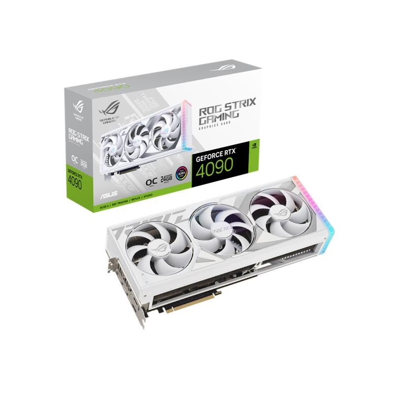 ASUS GEFORCE ROG-STRIX-RTX4090-O24G-WHITE 24GB GDDR6 384BIT 2XHDMI 3XDP EKRAN KARTI 