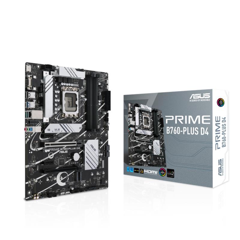 ASUS PRIME B760-PLUS D4 DDR4 5066MHZ 1XVGA 1XHDMI 1XDP 3XM.2 USB 3.2 ATX 1700P (12. / 13. VE 14. NESİL İŞLEMCİ UYUMLU) 