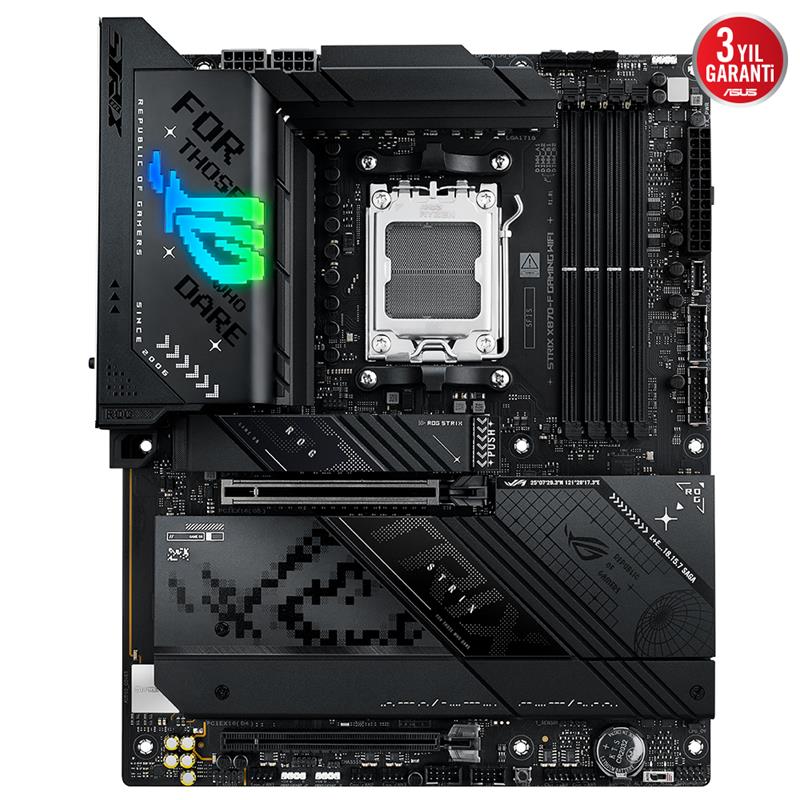 ASUS ROG STRIX X870-F GAMING WIFI DDR5 8000MHZ 1XHDMI 1XDP 4XM.2 2XUSB4 AM5 ATX (AMD 9000/8000/7000 SERİ İŞLEMCİ UYUMLU)-5757