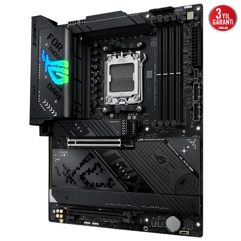 ASUS ROG STRIX X870-F GAMING WIFI DDR5 8000MHZ 1XHDMI 1XDP 4XM.2 2XUSB4 AM5 ATX (AMD 9000/8000/7000 SERİ İŞLEMCİ UYUMLU)-5758