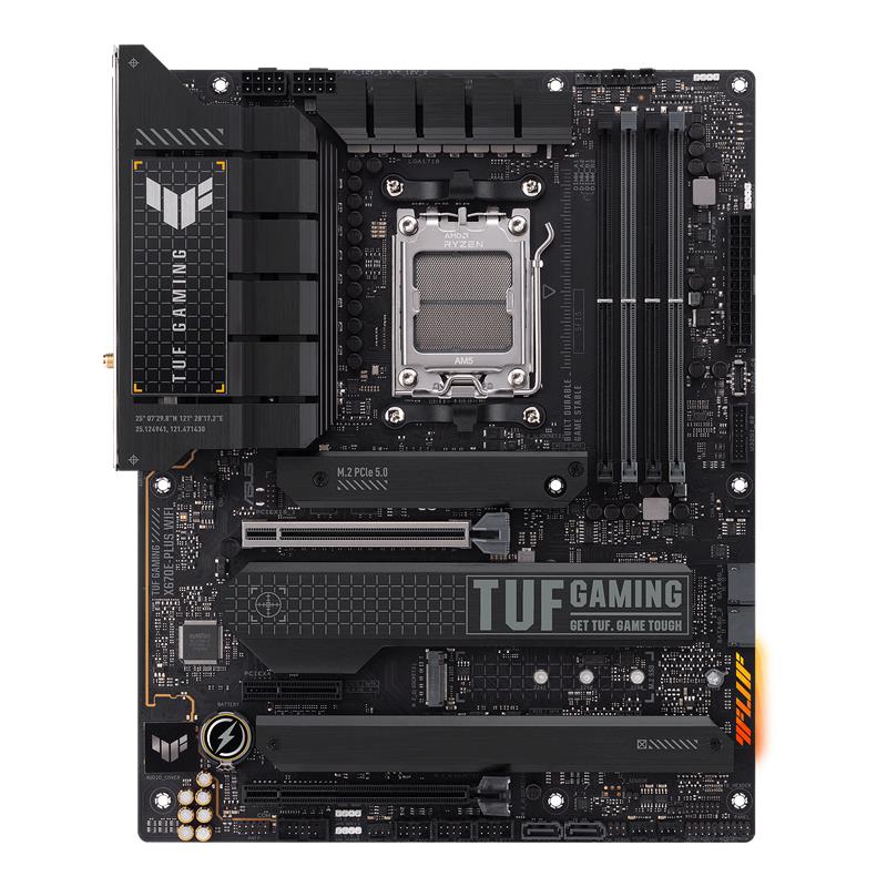 ASUS TUF GAMING X670E-PLUS WIFI DDR5 6400MHZ 1XHDMI 1XDP 4XM.2 USB 3.2 ATX AM5 (AMD AM5 7000 SERİSİ İLE UYUMLU) 