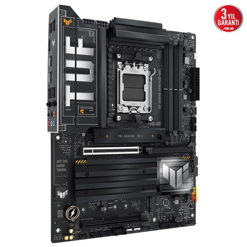 ASUS TUF GAMING X870-PLUS WIFI DDR5 8000MHZ 1XHDMI 2XUSB4 4XM.2 AM5 ATX (AMD AM5 9000/ 8000/ 7000 SERİ İŞLEMCİ UYUMLU) -5274