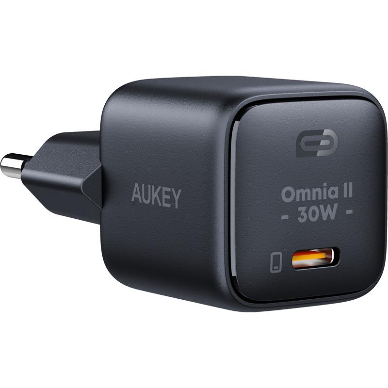 AUKEY PA-B1L-BK 30W OMNİA II MİNİ GAN TYPE-C PD ŞARJ ADAPTÖRÜ 