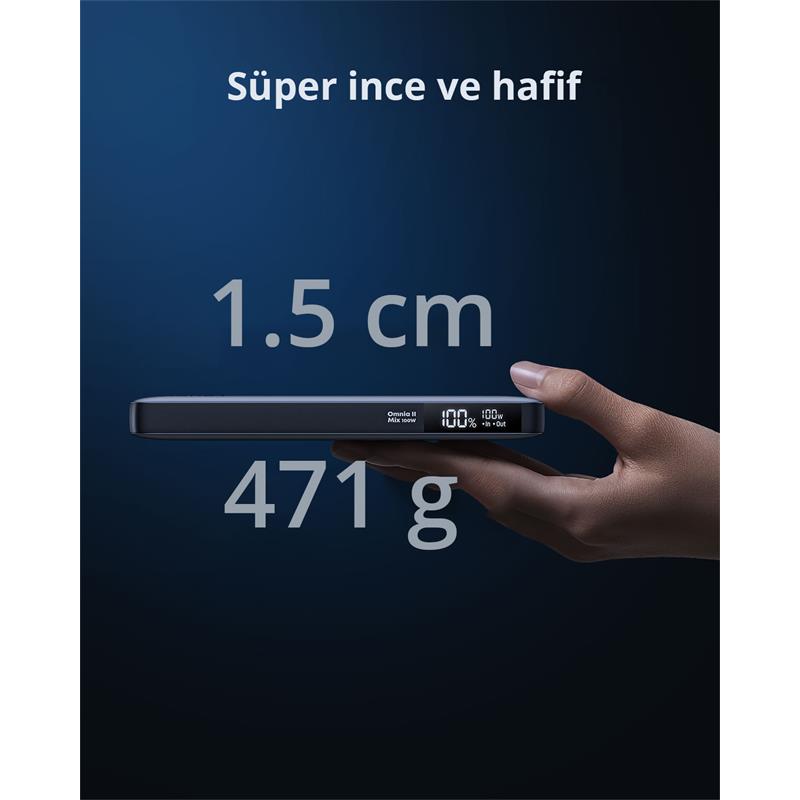 AUKEY PB-Y44-GY 100W 20000 MAH PD 3.0 LAPTOP POWERBANK -13865