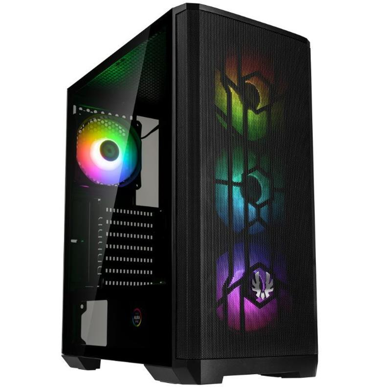 BITFENIX NSE-300-KKGSK-4A NOVA MESH PSU YOK SE TG + 4ARGB WITH CONTROLLER SIYAH KASA 