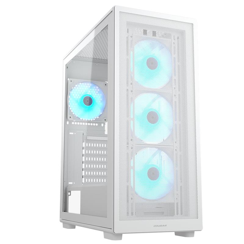 COUGAR MX220 PSU YOK 4XARGB FAN MIDI TOWER GAMING KASA BEYAZ 