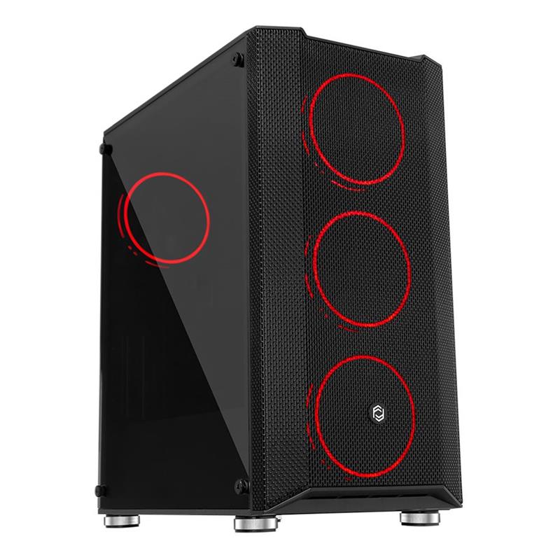 FRISBY FC-9405G 650W 80+ 4X120MM DUAL RING RGB FAN USB 3.0 MİDİ TOWER SİYAH KASA -10743