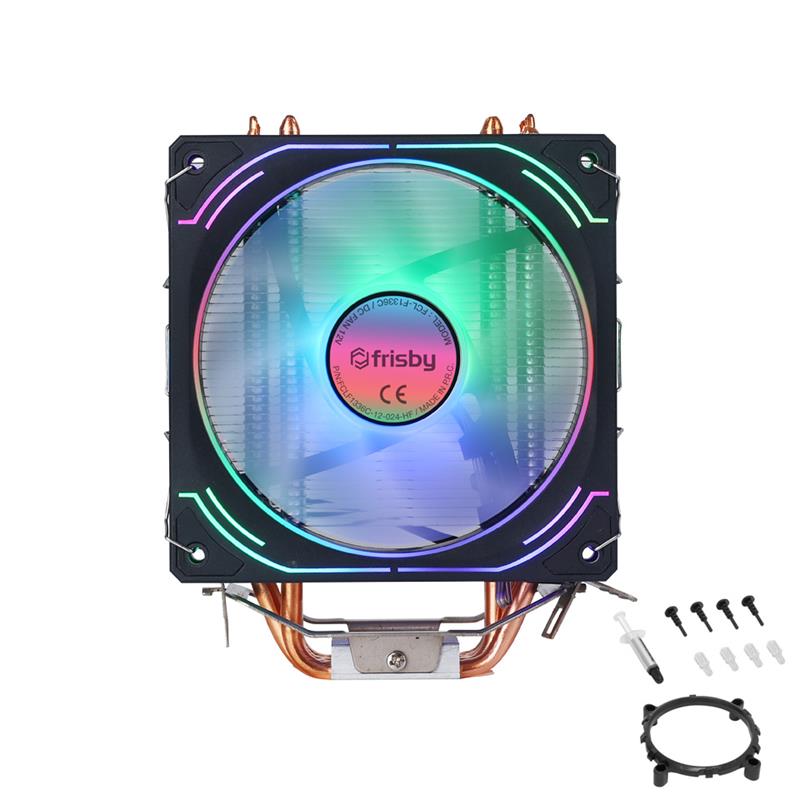 FRISBY FCL-F1336C (P6S) INTEL 1366/115X/1200/1700-AMD AM2/AM2+/AM3/AM4/AM5 İŞLEMCİ FAN -14013