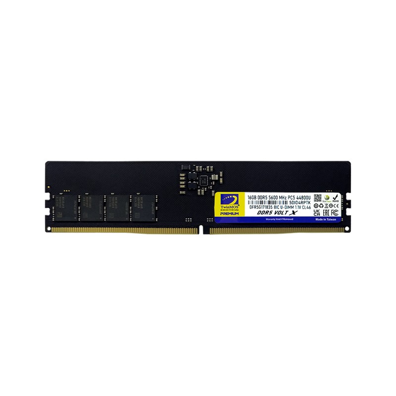 16 GB DDR5 5600MHZ CL46 TWINMOS DT TMD516GB5600U46WO 