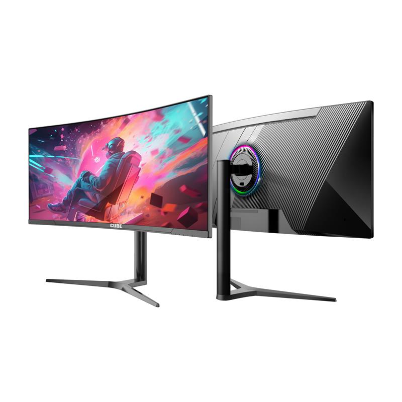 34 CUBE PA-34V165C VA 1MS 165HZ HDMI DP TYPE-C USB 2K WQHD 3440X1440 FREESYNC CURVED YUKSEKLIK AYARI VESA RGB SIYAH GAMI-16073968