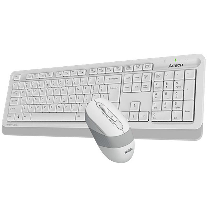 A4 TECH FG1010 BEYAZ Q MM 2.4G KABLOSUZ KLAVYE MOUSE SET -3984290