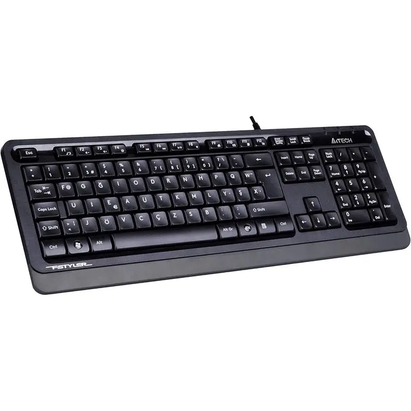 A4 TECH FK10 F TR MM GRİ/SİYAH USB KABLOLU KLAVYE 