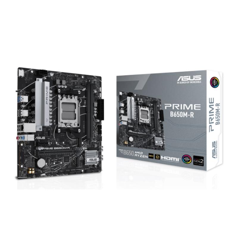 ASUS PRIME B650M-R DDR5 7200MHZ 1XHDMI 2XM.2 USB3.2 MATX AM5 (AMD AM5 7000 SERİLİ İŞLEMCİ UYUMLU) 