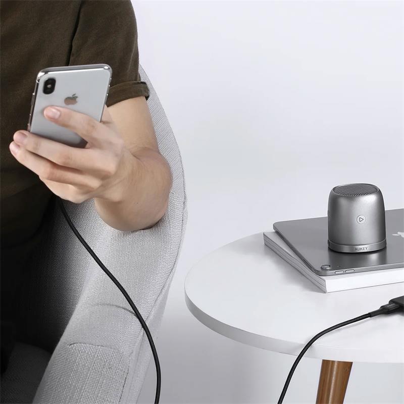 AUKEY CB-BAL7-BK NAYLON ÖRGÜLÜ USB-A LIGHTNING KABLOSU 0.9MT -4563039