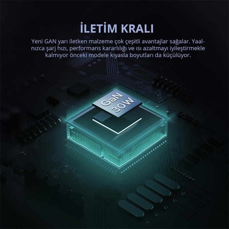 AUKEY PA-B1L-WH 30W OMNİA II MİNİ GAN TYPE-C PD ŞARJ ADAPTÖRÜ -3174023