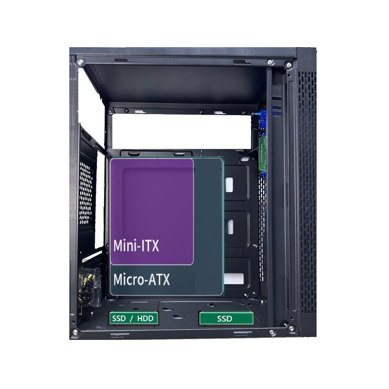 AZTECH AZTB02600 TITAN 600W SİYAH USB 2.0 MİCRO ATX KASA -3182870