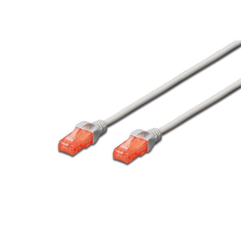 BEEK BC-U6050 CAT6 U/UTP 5 METRE AWG26 GRİ RENK LSZH PATCH KABLO 