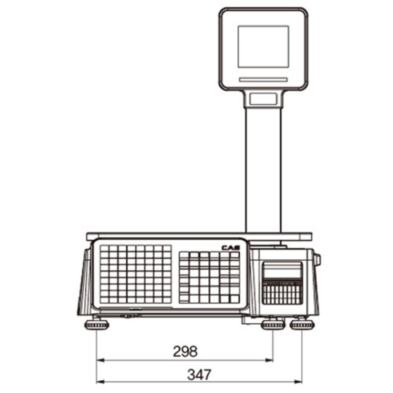 CAS CL3000 15KG 202DPI DİREKT TERMAL ETHERNET LCD EKRAN BOYUNLU BARKODLU TERAZİ -4256649