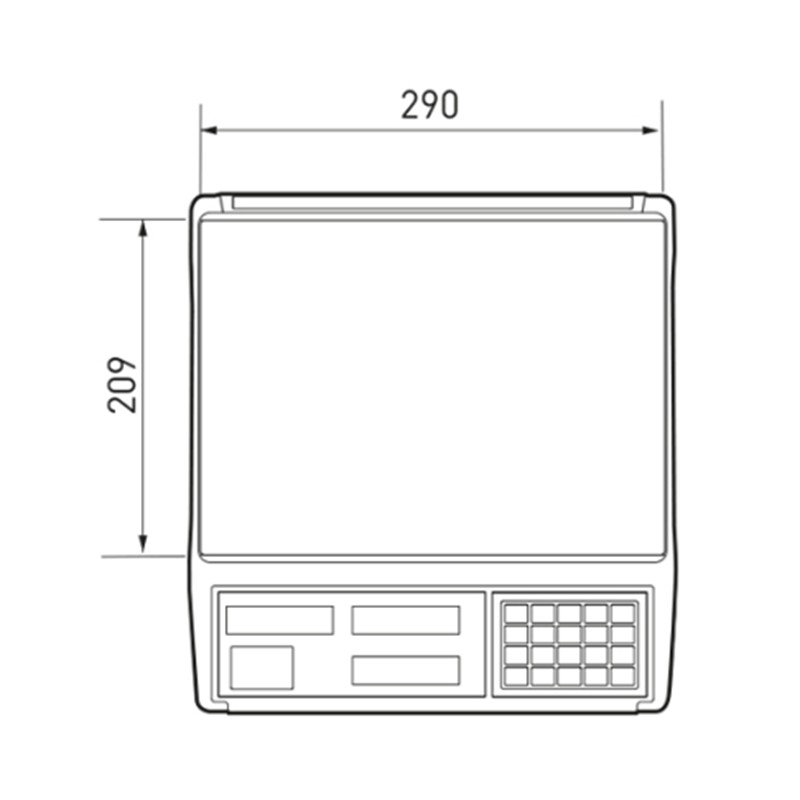 CAS ER JR 30KG LCD EKRAN BOYUNSUZ FİYAT HESAPLAMALI TERAZİ -3198115