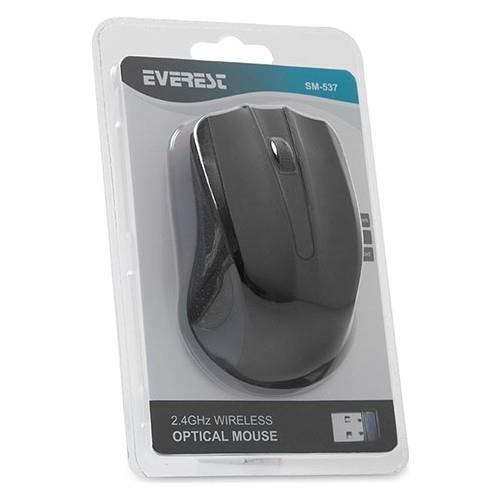 EVEREST SM-537 KABLOSUZ USB SIYAH 2.4GHZ MOUSE -4260633