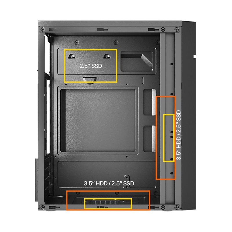 FRISBY FC-2715B 300W 1X120MM FAN USB 2.0 MINI TOWER SİYAH KASA -3159009