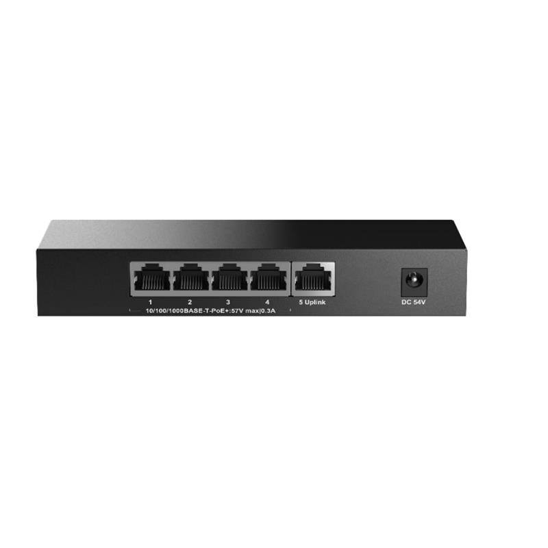 H3C MAGIC BS205T-P 4 PORT GIGABIT + 1PORT GIGABIT UPLINK 57W POE METAL KASA SWITCH -3194135