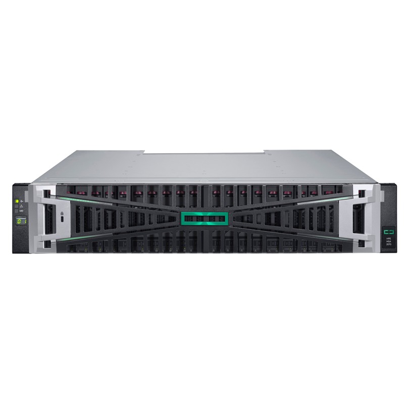 HPE MSA 2070 SFF P79245-B25 2X32GB FC 4-PORT CONTROLLER 12X1.92TB SSD 4X32GB SFP FC XCVR 23TB STORAGE -3153829
