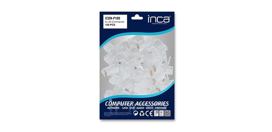 INCA ICOM-P100 RJ45 CAT6 100 ADET PLASTIK KONNEKTOR -3155184