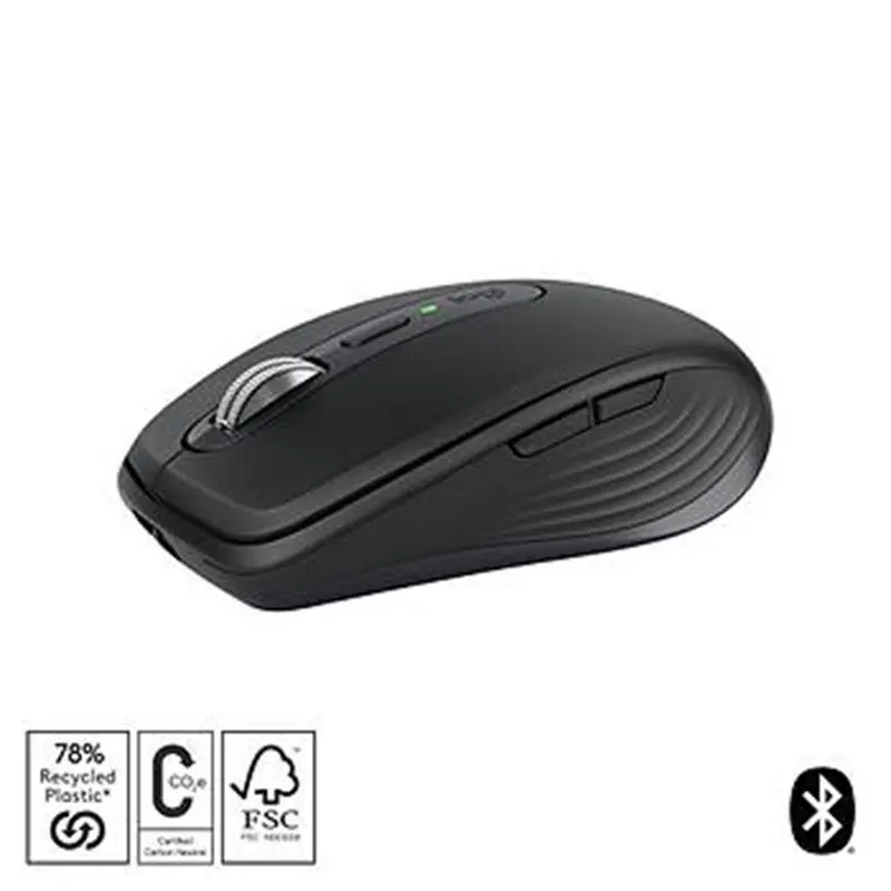 LOGITECH MX ANYWHERE 3S KOMPAKT OPTİK SENSÖRLÜ SESSİZ BLUETOOTH KABLOSUZ MOUSE SİYAH 910-006929 -3197630