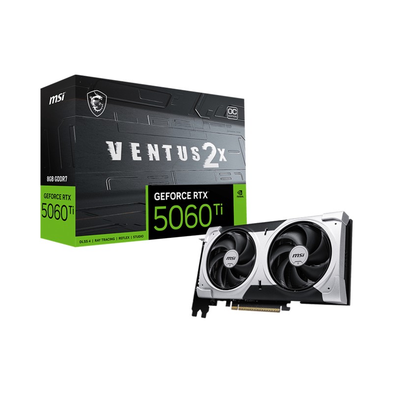 MSI GEFORCE RTX5060TI 8G VENTUS 2X PLUS 8GB GDDR7 128BIT 3XDP 1XHDMI EKRAN KARTI 