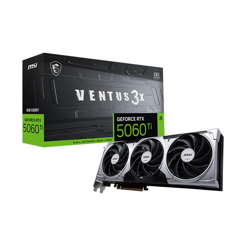 MSI GEFORCE RTX5060TI 8G VENTUS 3X OC 8GB DDR7 128BIT 3XDP 1XHDMI EKRAN KARTI -4255612
