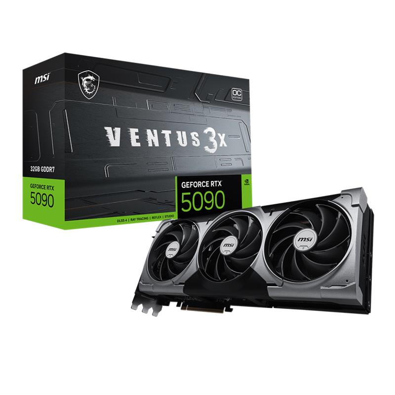 MSI GEFORCE RTX5090 32G VENTUS 3X OC 32GB GDDR7 512BIT 1XHDMI 3XDP EKRAN KARTI -4255538