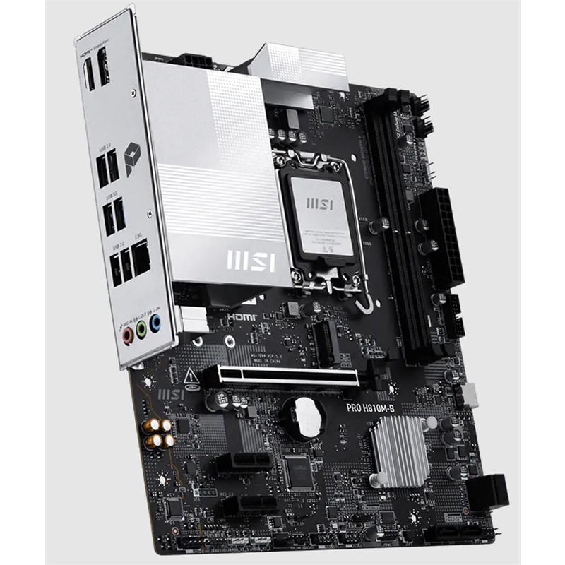 MSI PRO H810M-B DDR5 6400MHZ 1XHDMI 1XDP 1XM.2 MATX 1851P (INTEL ULTRA PROCESSORS SERIES 2) -18099