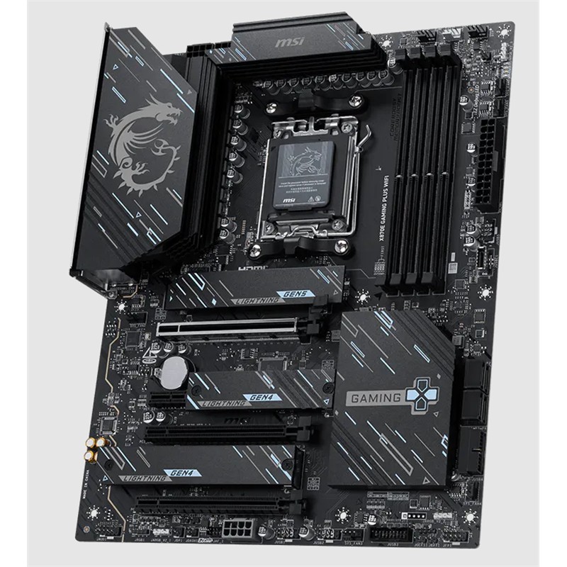 MSI X870E GAMING PLUS WIFI DDR5 8200MT/S 1XHDMI 3XM.2 USB AM5 ATX(AMD AM5 9000/8000/7000 SERİLERİ İLE UYUMLU) -18056