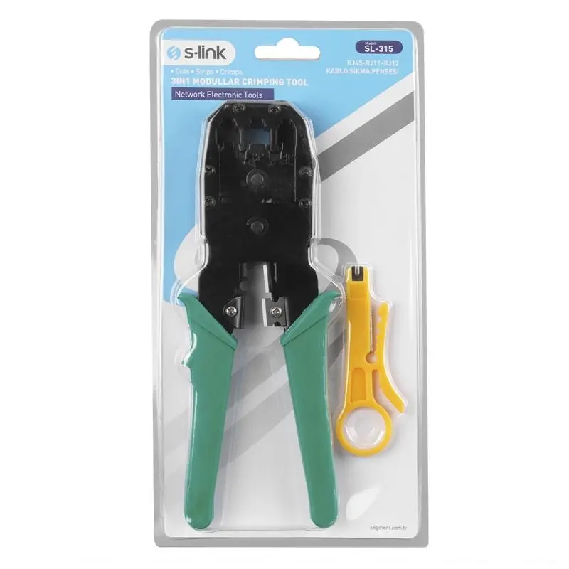 S-LINK SL-315 RJ-45/RJ-12/RJ-11 ÜÇLÜ PENSE -16021903