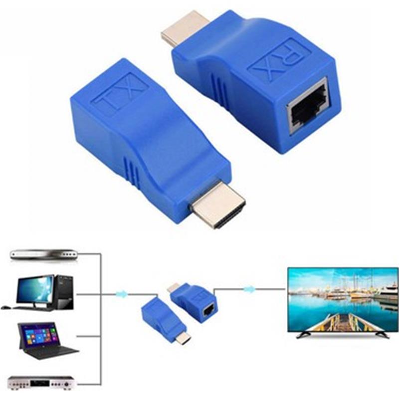 SENSEI HD-30 CAT5E/CAT6 30MT IKILI ADAPTOR HDMI EXTENDER -4248624
