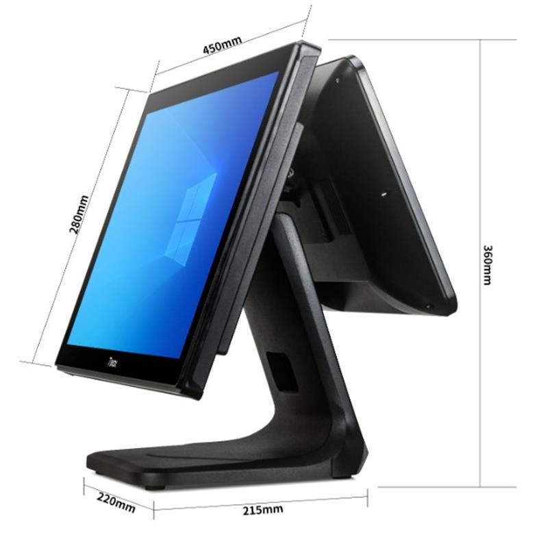 TIWOX TP-4950D 18.5" I5 5.NESİL 128GB SSD 8GB 1366X768 POS PC + 13.2" MÜŞTERİ EKRANI -3196367