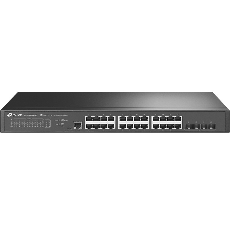 TP-LINK OMADA TL-SG3428X-M2 24 PORT 2.4GBASE-T + 4X10GB SFP+ UPLINK YÖNETİLEBİLİR SWITCH 
