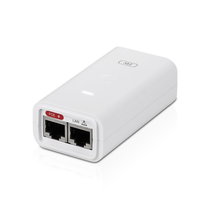 UBIQUITI POE-24-12W-G-WH 24VOLT 12WATT GIGABIT PORT POE ADAPTÖR 